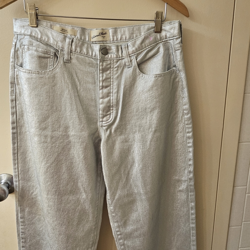 Universal Thread - Women's 100% cotton Silver Straight Leg Jeans -Size 8R - Picture 3 of 10